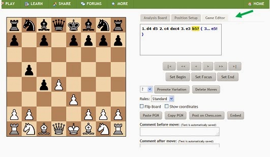 Cara posting permainan partai dalam bentuk papan catur | My Blog, I