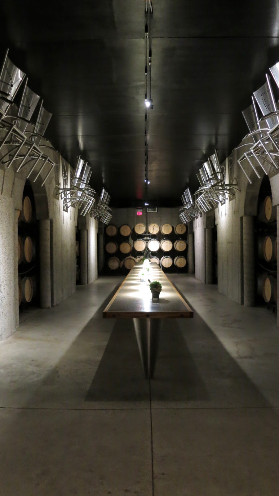 Barrel cellar at Pillitteri Estates Winery