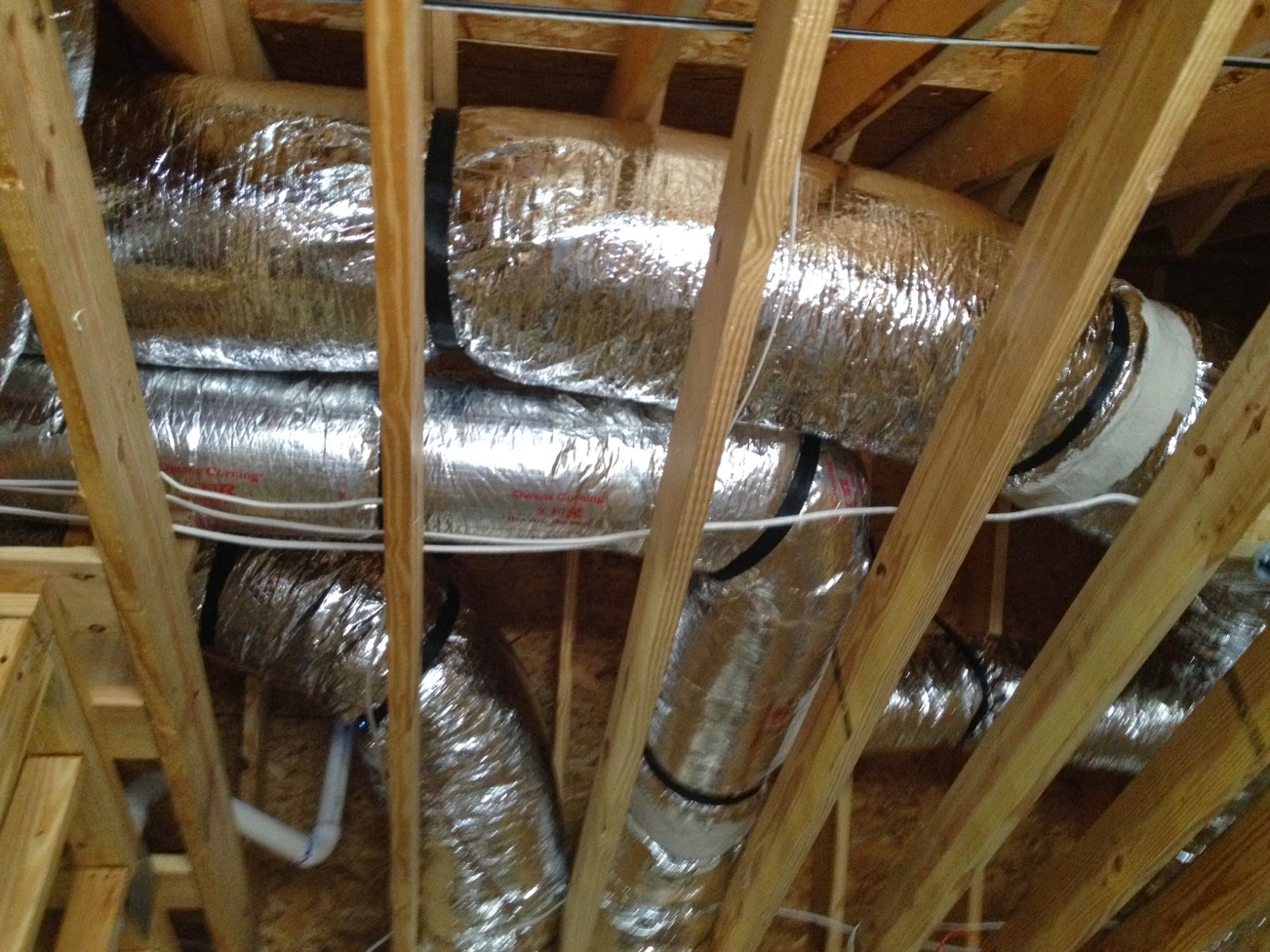 The Bakers' Bluff Siding and HVAC RoughIn