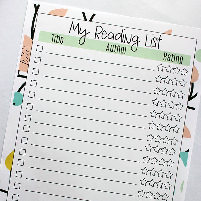 Free Printable Reading List How To Find Great Books For It Sunny Day Family