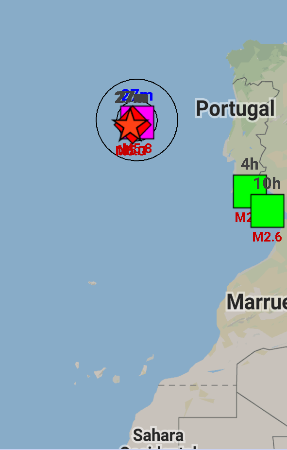 Fuerte sismo cerca de las costas de portugal. Fuerte sismo cerca de las costas de portugal.