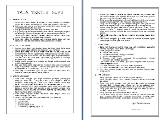Tata Tertib Guru