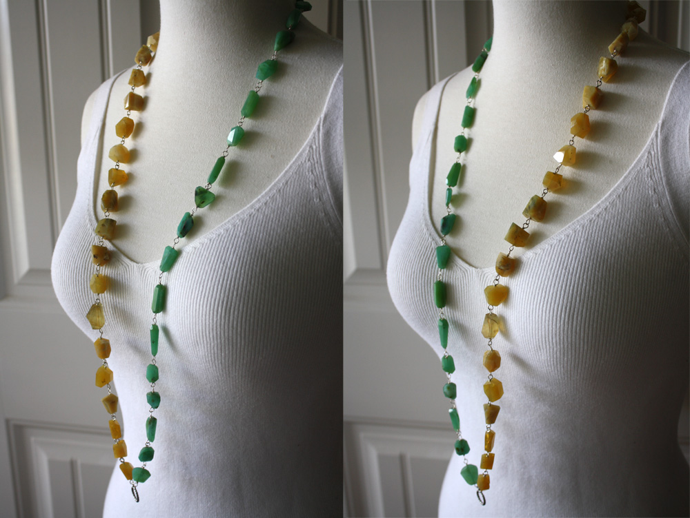 eNVe Designs How to get more styles from your double stranded necklaces