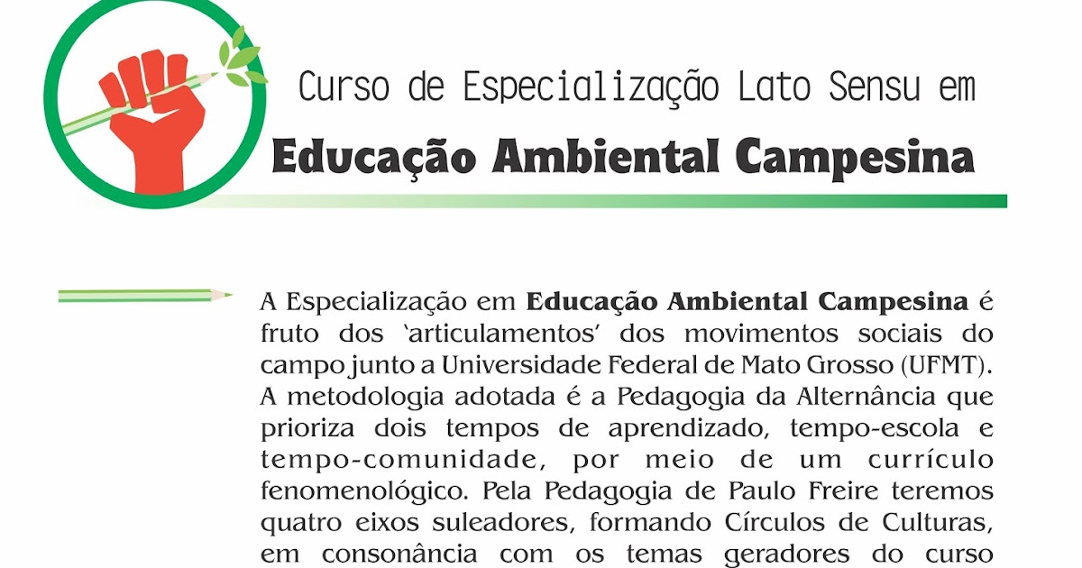 Curso de educacao ambiental