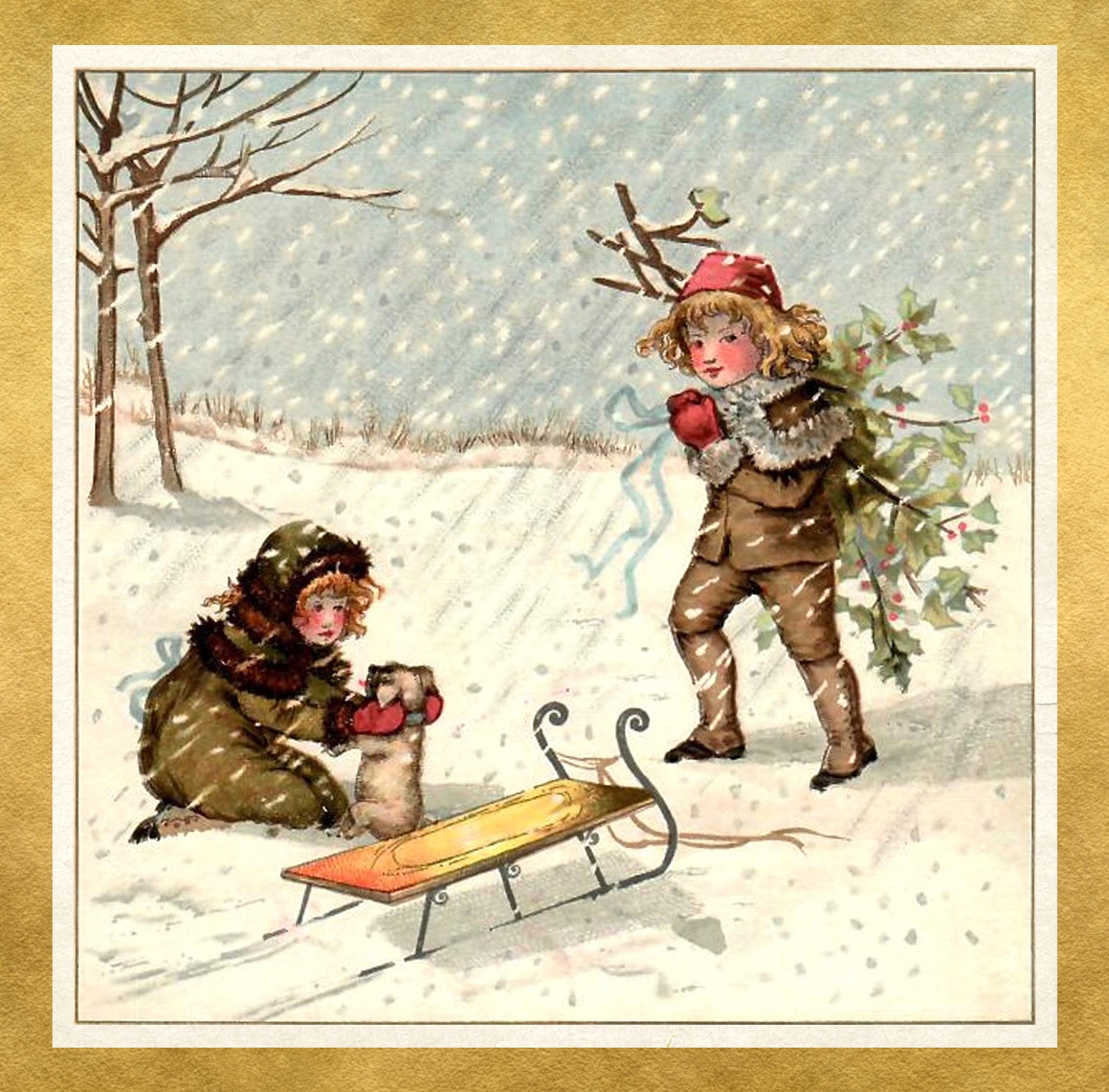 Louis Prang Christmas Cards 