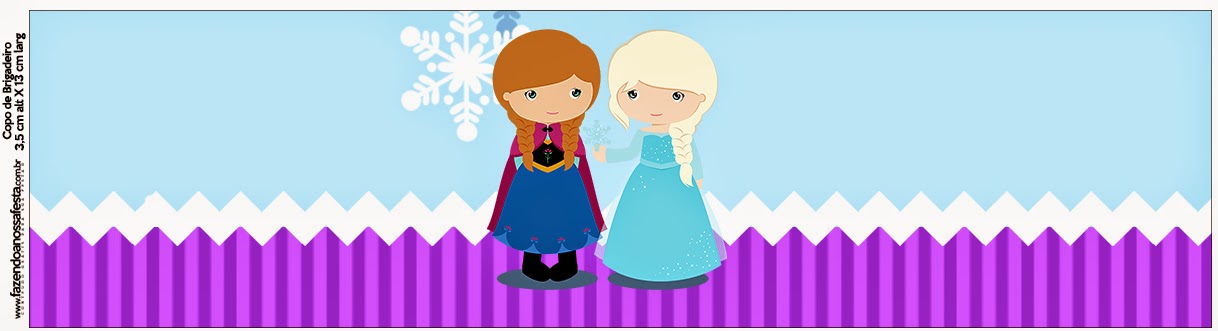 Frozen Niñas en Navidad: Etiquetas Candy Bar para Imprimir Gratis. Etiquetas de Frozen Niñas en Navidad para imprimir gratis.