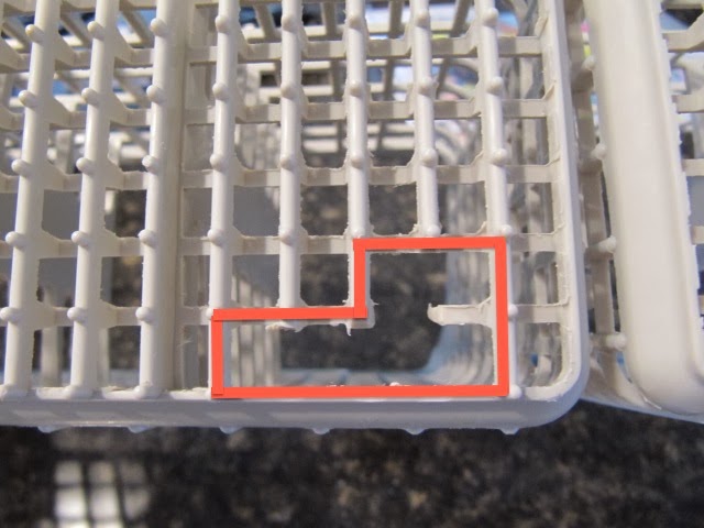 Sew Many Ways...: Dishwasher Silverware Basket Repair…For Pennies