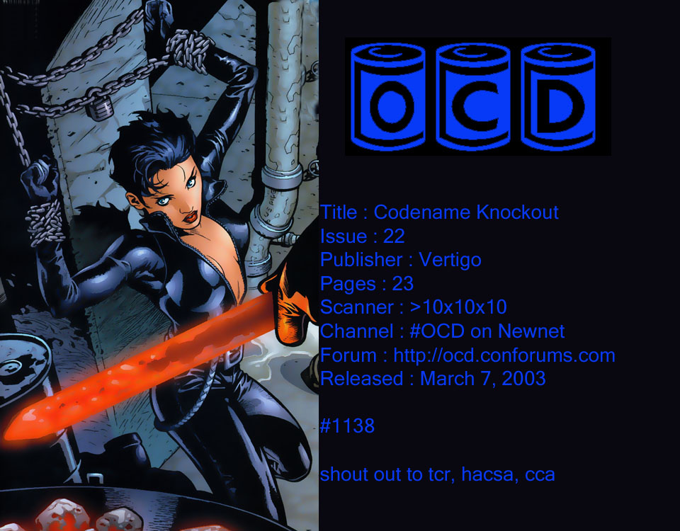 Read online Codename: Knockout comic -  Issue #22 - 1