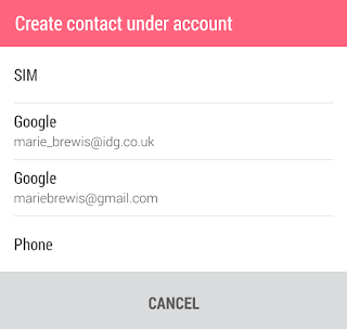 Aggiungere i contatti del telefono android nell'account Google