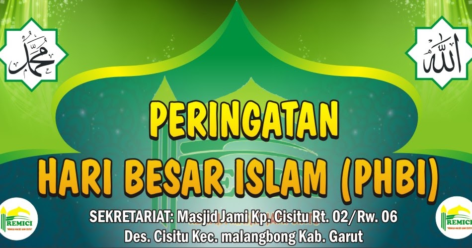 Contoh Spanduk Isra Mi'raj 2021 Contoh Proposal Spanduk