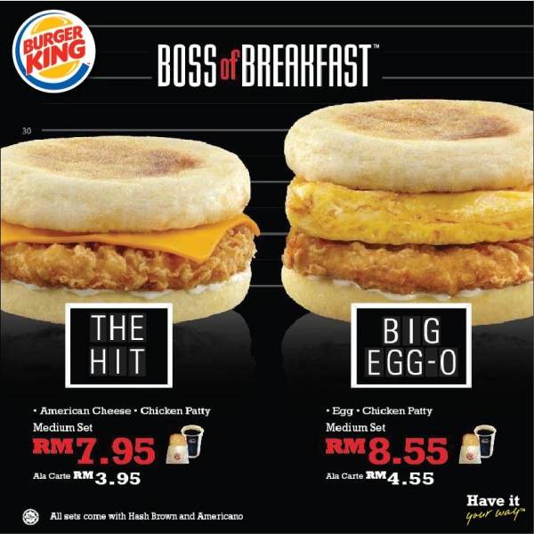 Around the World Burger King Malaysia's New Breakfast LineUp Adopts a