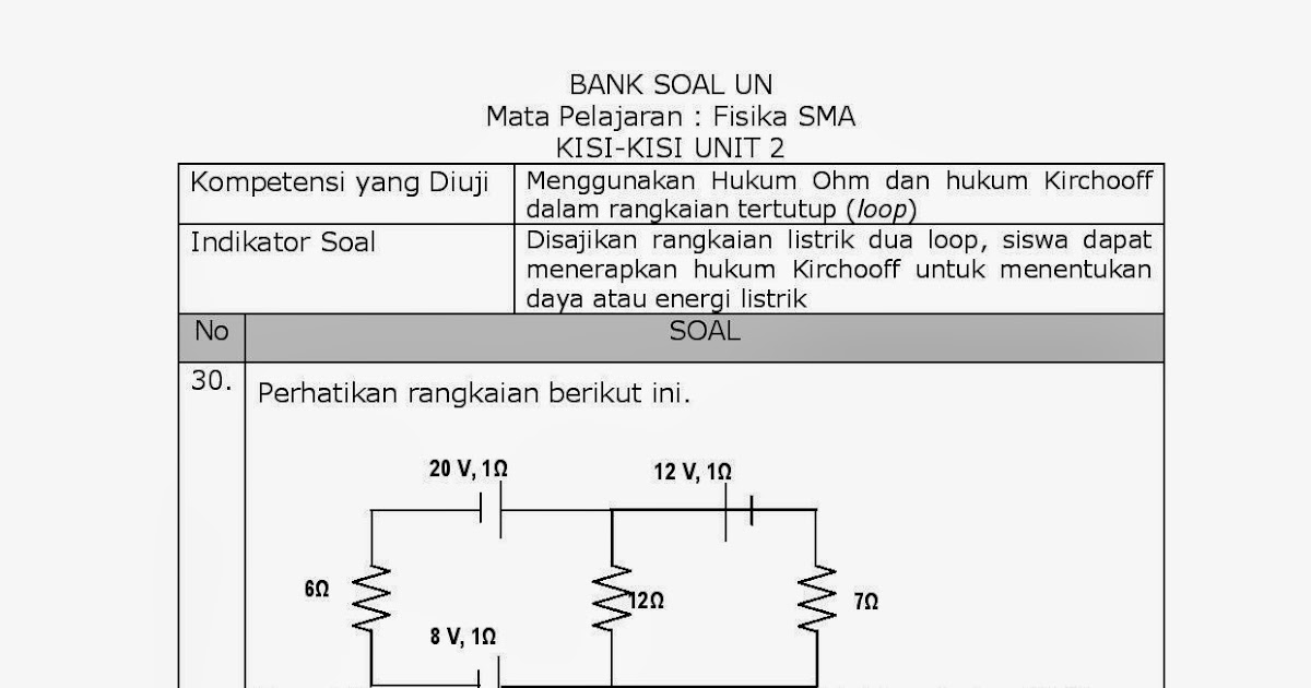 Kumpulan Soal Un Listrik Arus Searah Kumpulan Soal Un Listrik Arus Searah