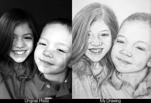 Commissioned drawing for Mother's Day