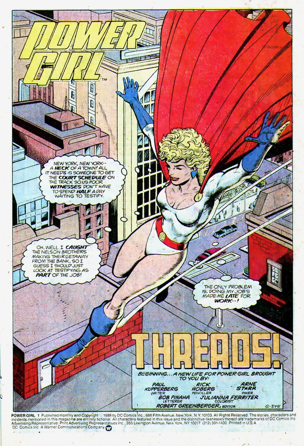 Read online Power Girl (1988) comic -  Issue #1 - 2