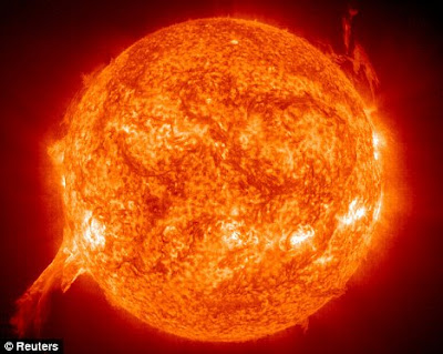The Sun to engolf the current orbits of Mercury, Venus,Earth