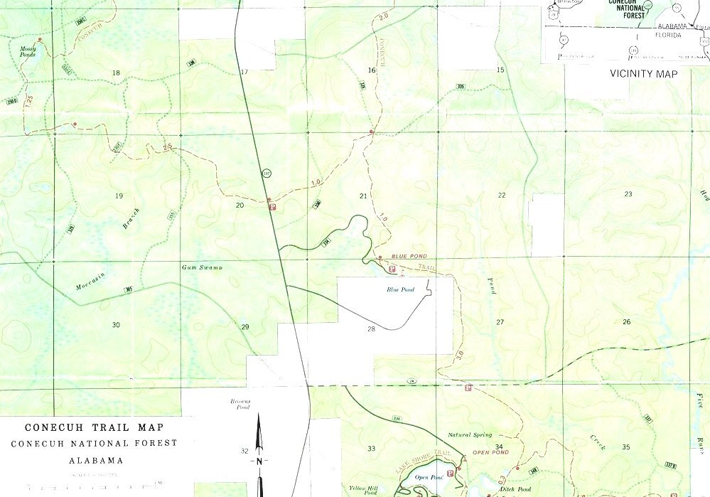 Conecuh National Forest Conecuh National Forest Map