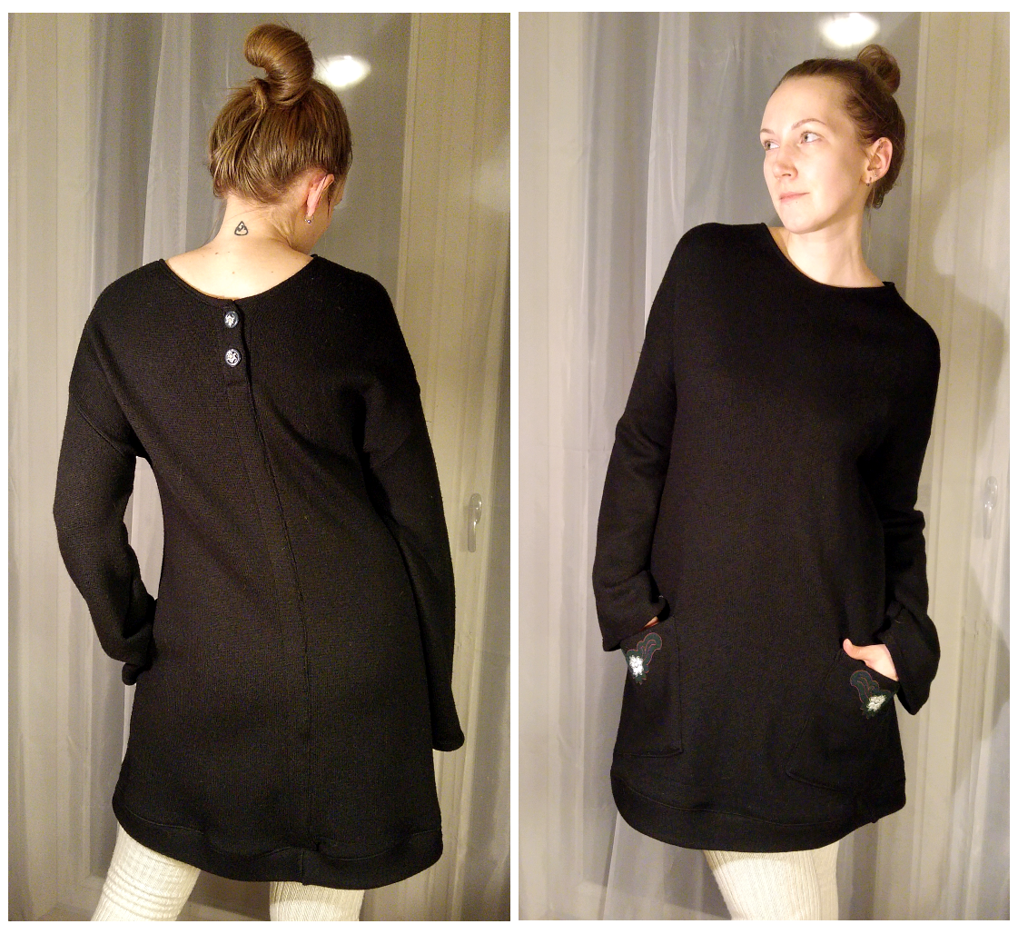 Sew Scoundrel: Refashion: an awful tent-sized cardigan to a warm winter ...