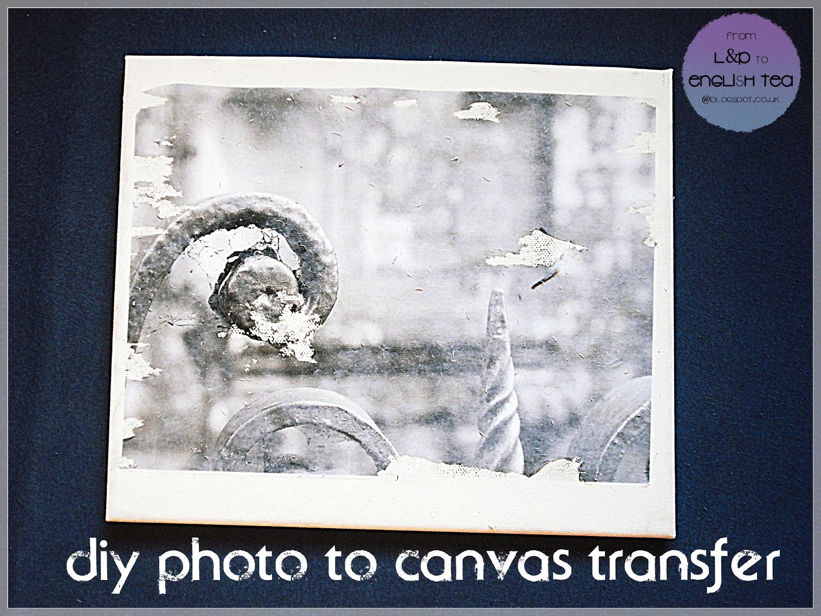 In Real Life DIY Photo to Canvas Transfer
