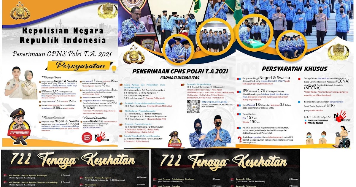 Kepolisian Negara Republik Indonesia Buka Lowongan CPNS Polri 1035