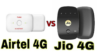 Airtel  hotspot vs Jio hotspot 2018 , price and specifications