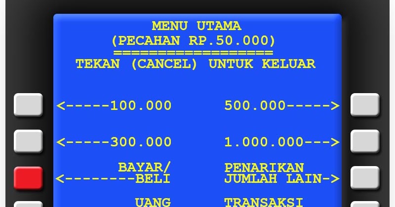 Petunjuk Pembayaran Yayasan Sasmita Jaya Via Atm Mandiri