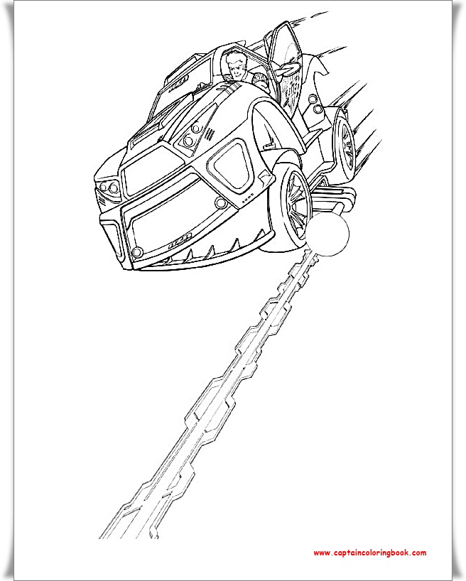 Action Figure Coloring Page