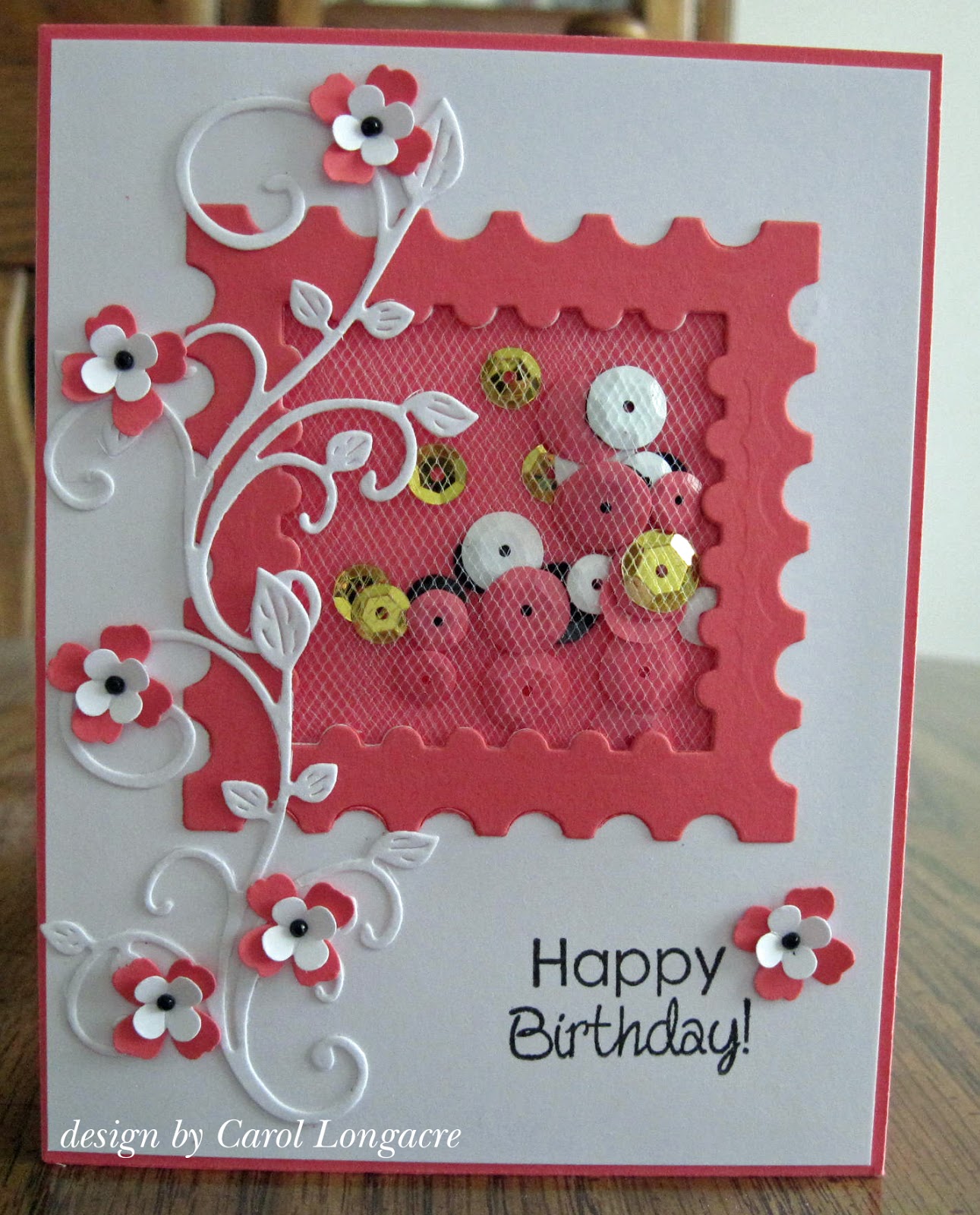 Our Little Inspirations: Shaker Birthday Card