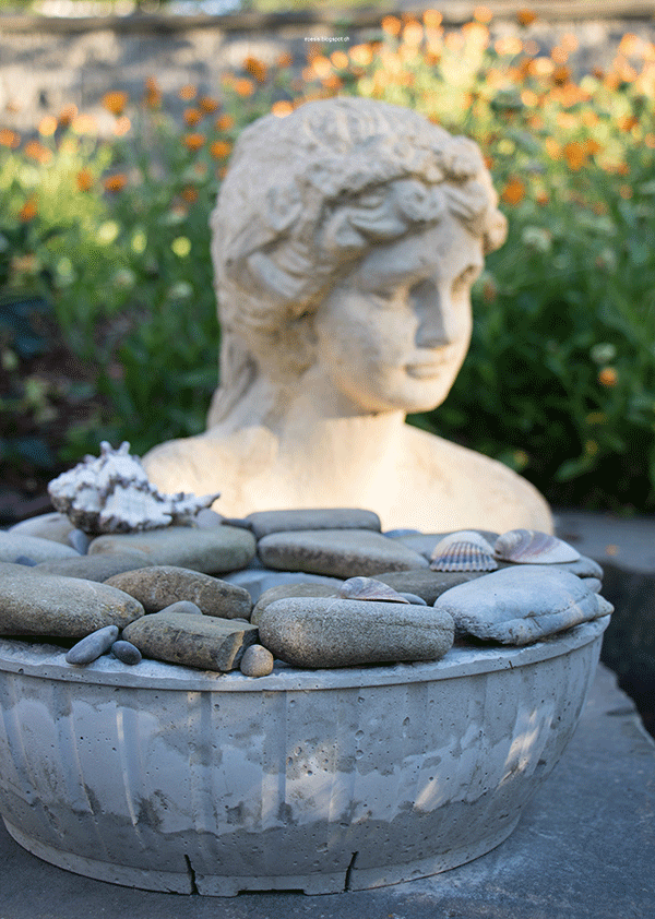 Ich geniesse laue Sommerabende mit meinem neuen Beton-DiY