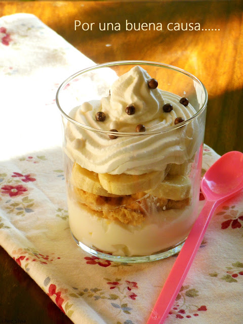  Trifle banana split....por una buena causa. 