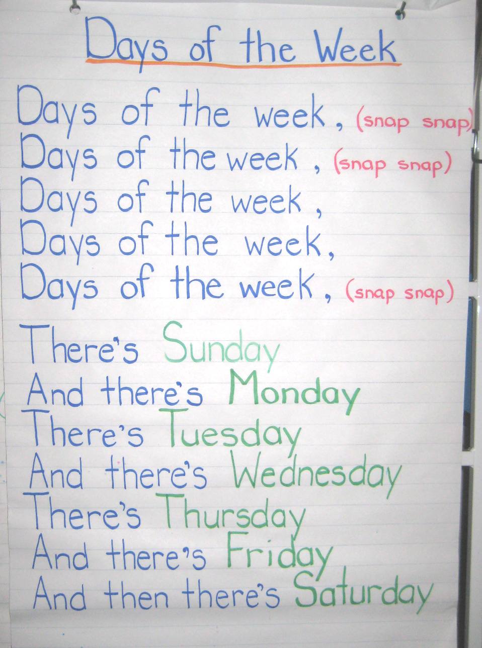 Days Of Week Poem ms. brown's classroom: Days of the Week