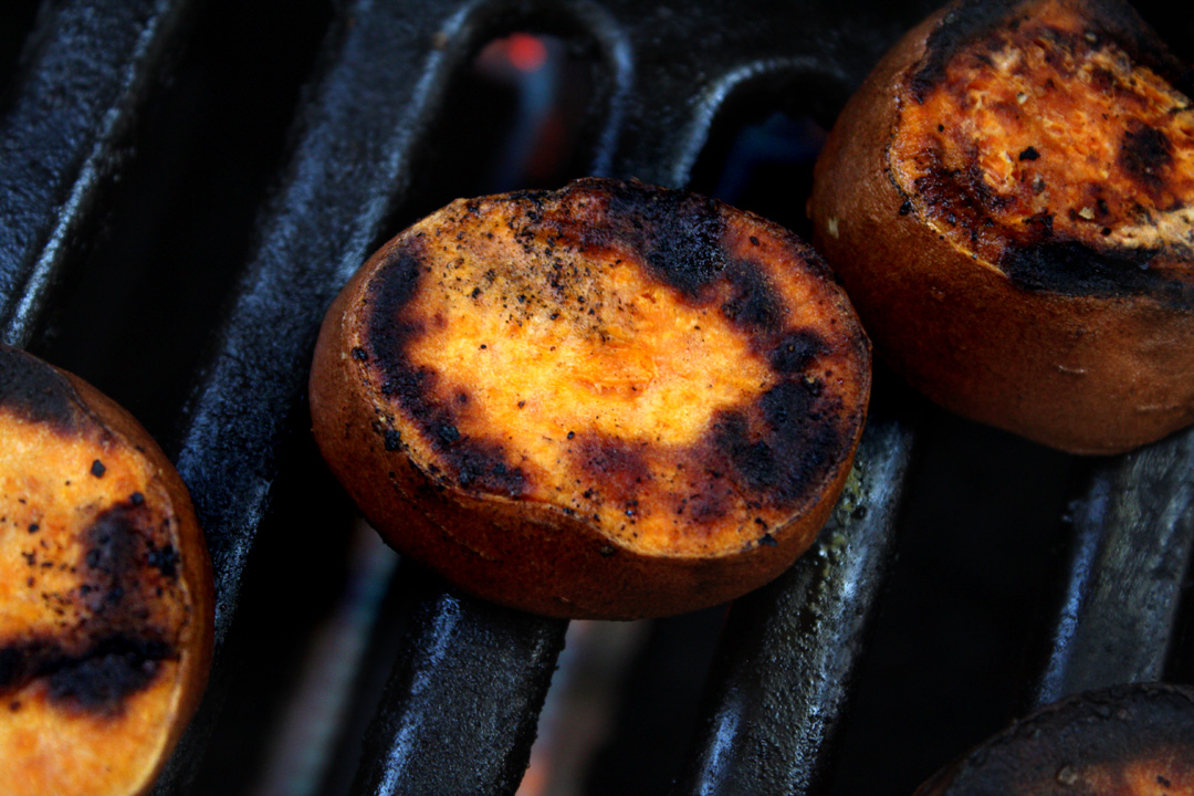The 99 Cent Chef Grilled Sweet Potato Video Recipe