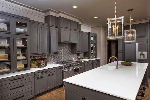 Gray Kitchen Cabinets Design
