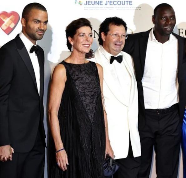 Princess Caroline of Hanover attended the Monaco Par Coeur gala dinner at the Etoiles du Sporting Monte-Carlo in Monaco