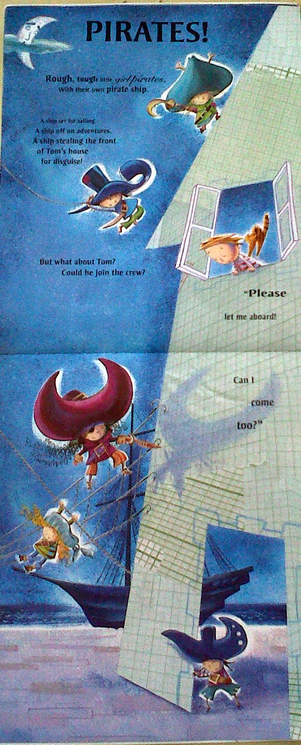 We read it like this The Night Pirates Quiet as mice, stealthy as