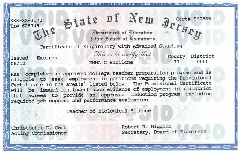 how to get a substitute teaching certificate in nj