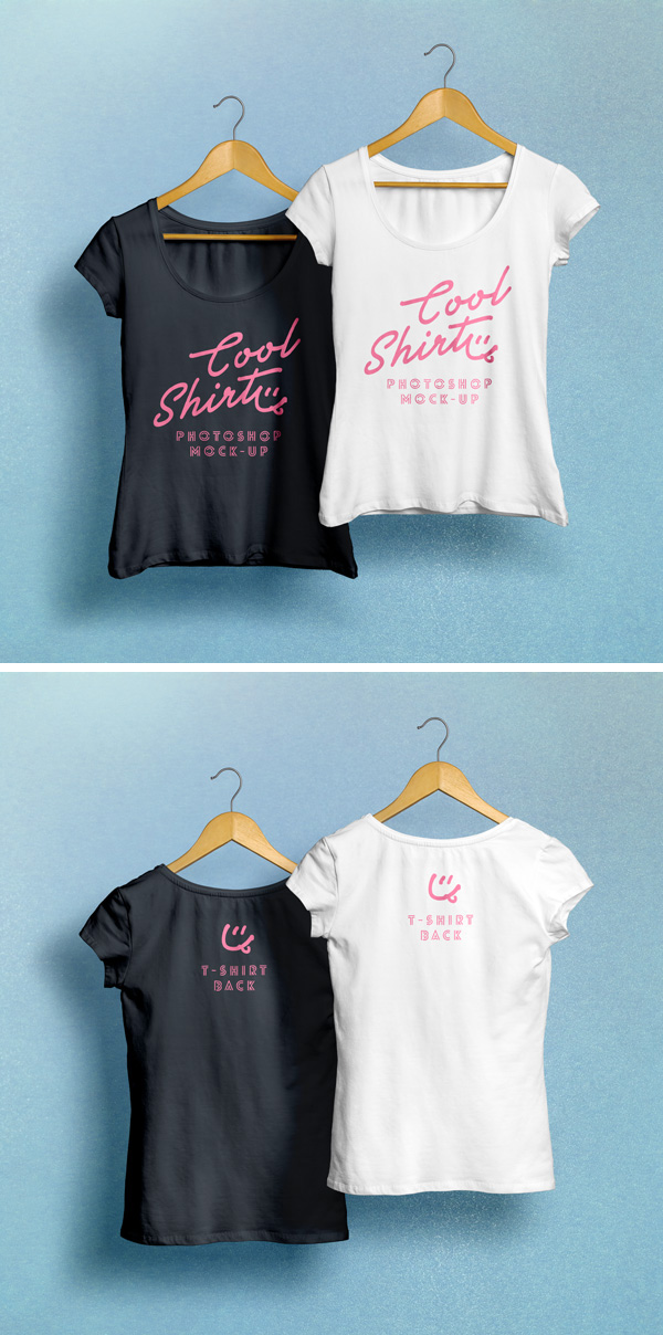 Woman T-Shirt MockUp PSD Download T-shirt Mockup PSD Terbaru Gratis - Woman T-Shirt MockUp PSD