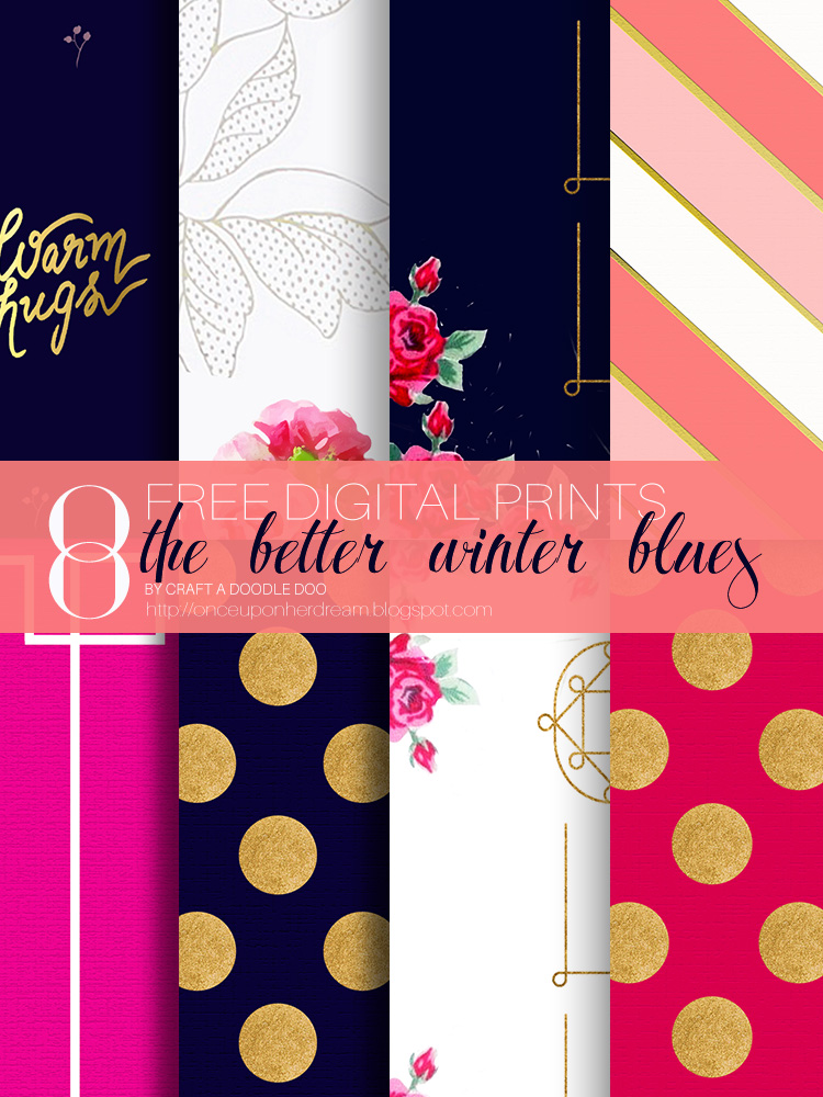 New free digital and printable papers by Craft A Doodle Doo; The Better Winter Blues Collection #free #printables #winter #digital #scrapbooking #giftwrap #prints