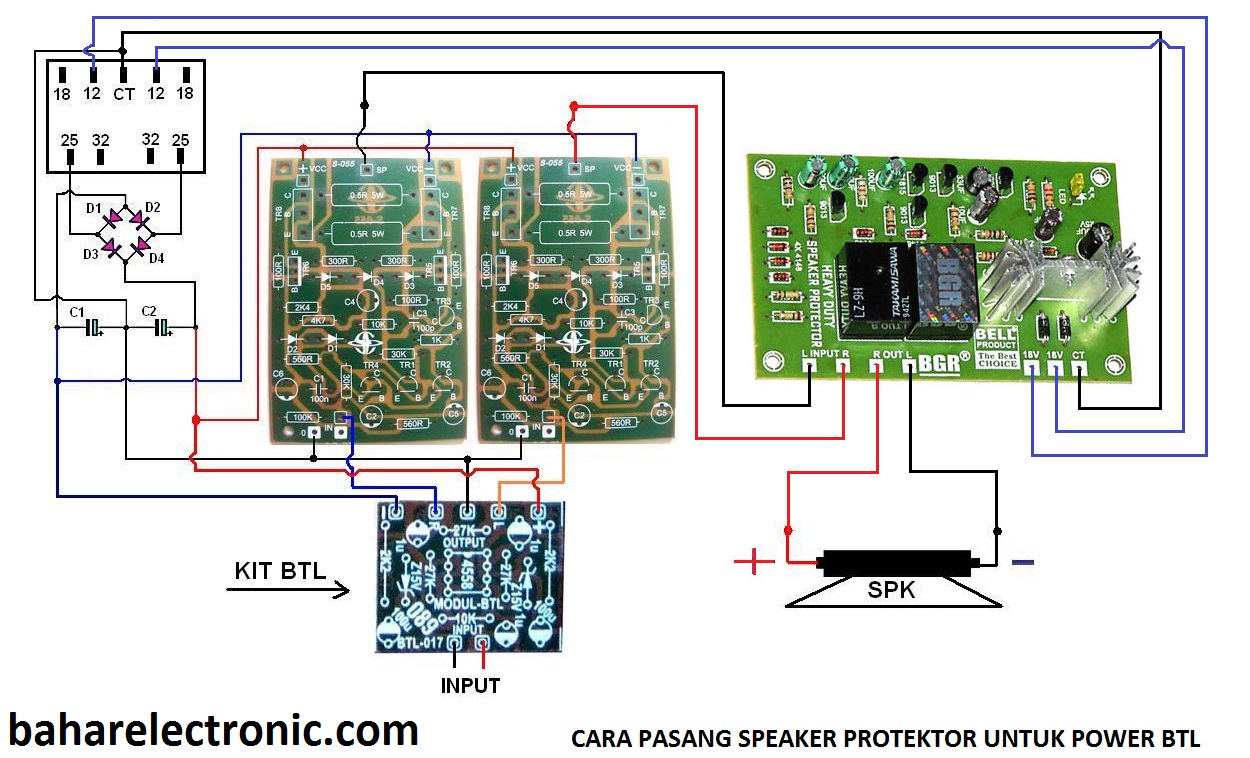 Cara Pasang Speaker Protector Untuk Power Btl Bahar Electronic