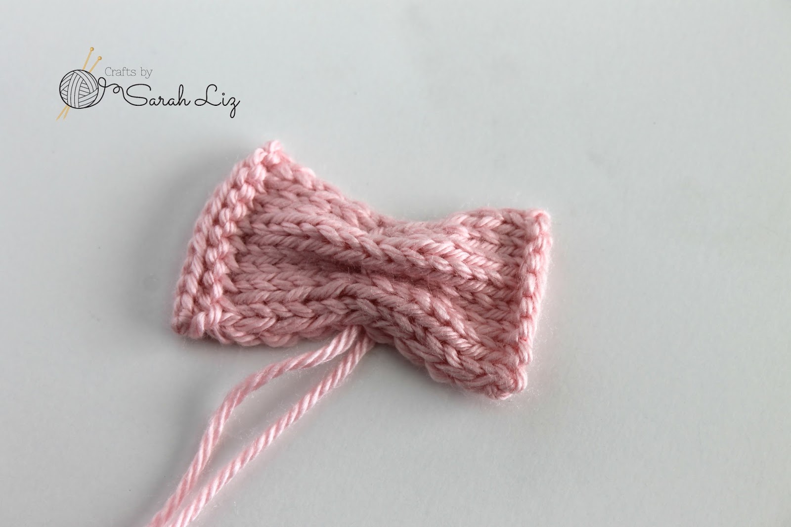 Crafts By Sarah Liz Hannah Hair Bow Free Knitting Pattern