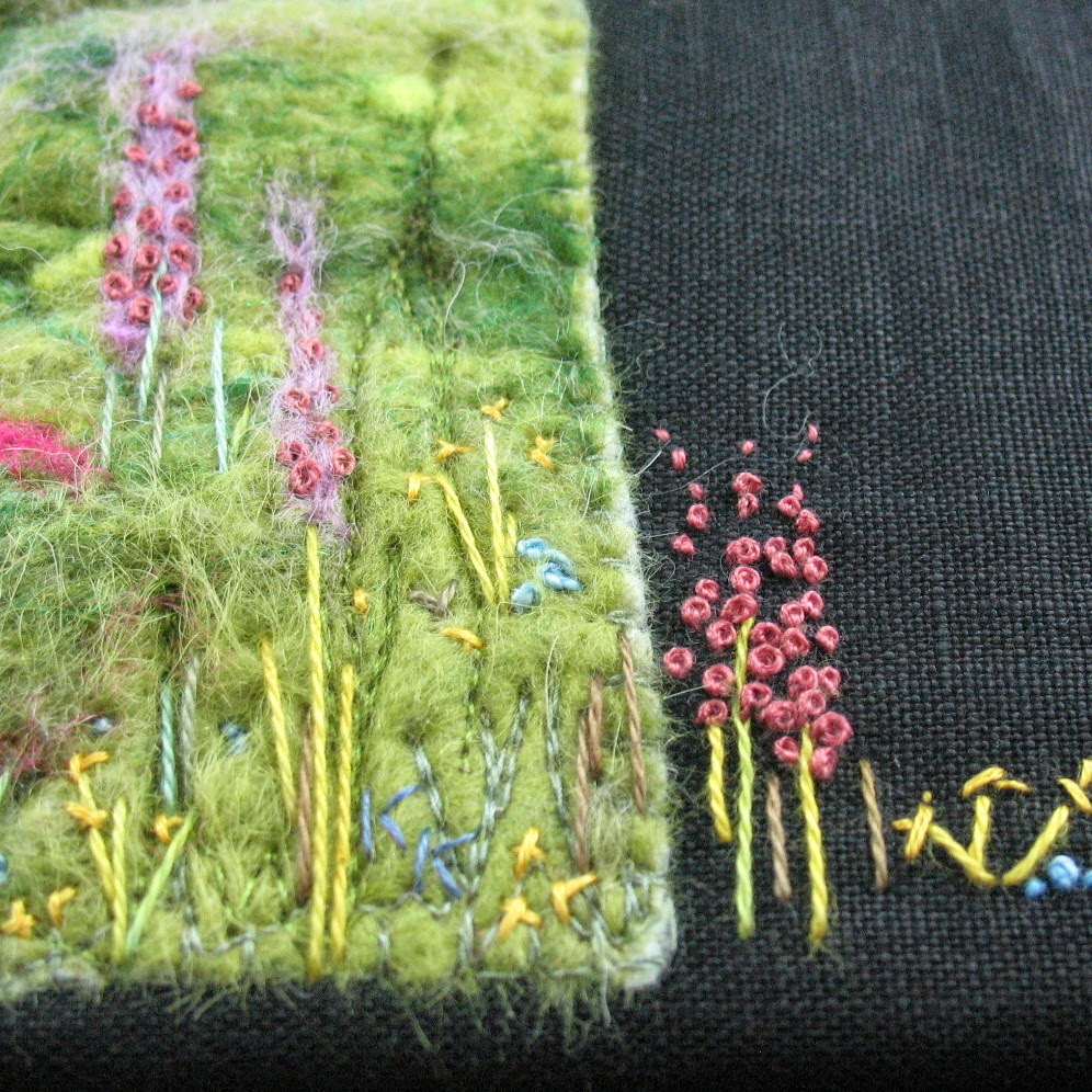 Kathy's High-Fibre Art Diet: Wildflower Meadows in Felt and Stitch