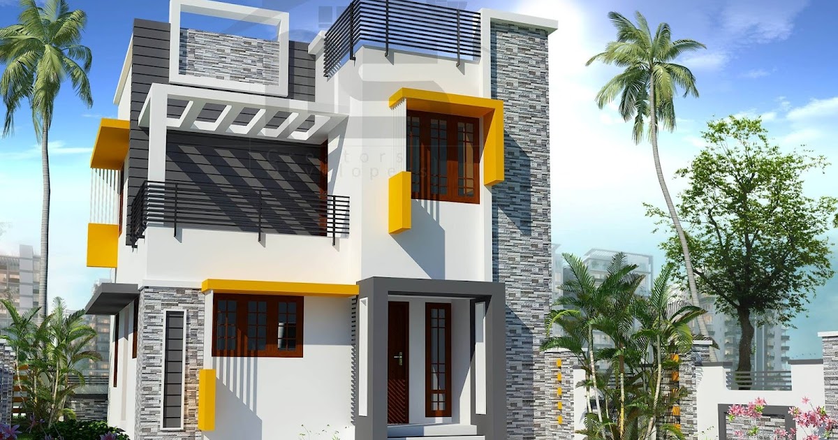 Three bedroom house plan kerala style