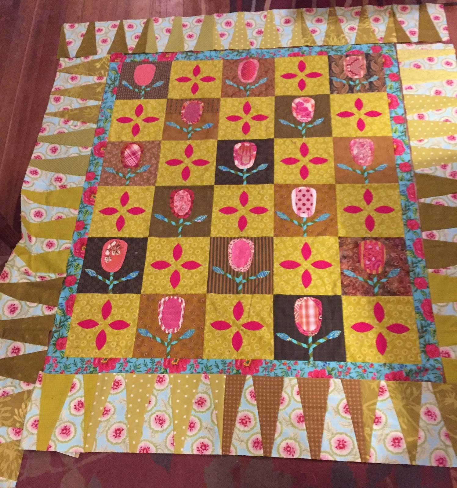 Quilty Folk: Hey Grandma! A Finished Quilt Top