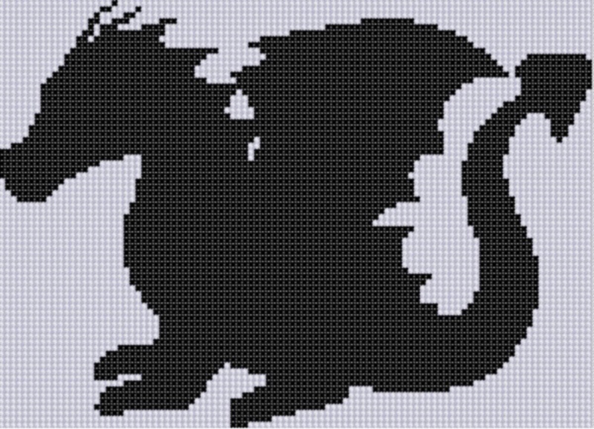 Дракон аппликация схема