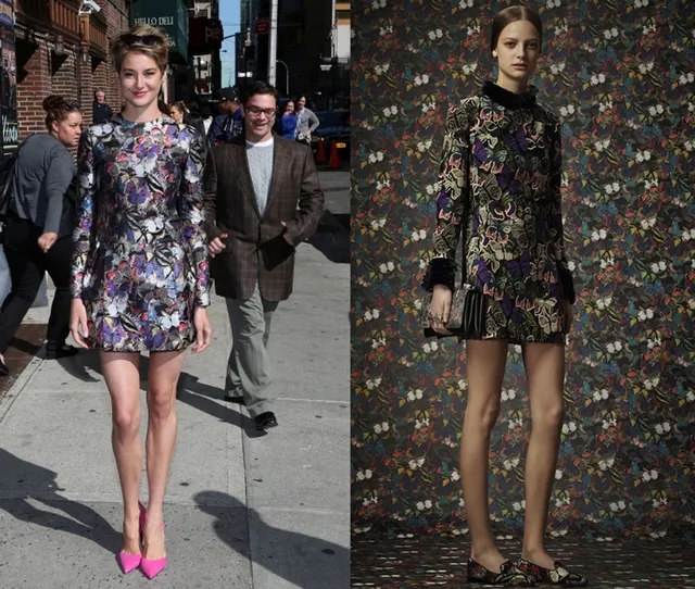 Shailene Woodley in Valentino – Late Show with David Letterman
