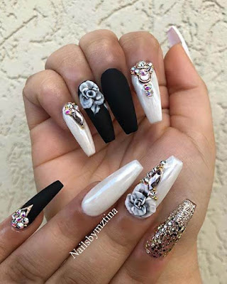 31+ Latest Black Coffin Nails Ideas Collection For Summer Occasions We think that black is one of the most trendy nail colors 31+ Latest Black Coffin Nails Ideas Collection For Summer Occasions