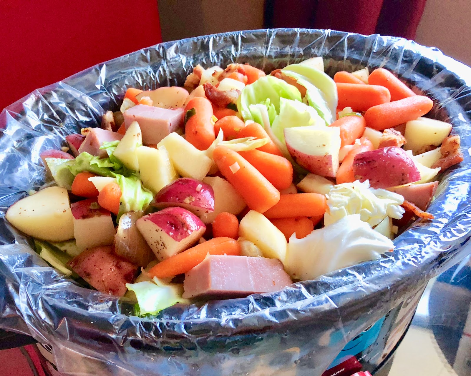 Cooking with Joey Joey's Slow Cooker Ham and Cabbage Stew