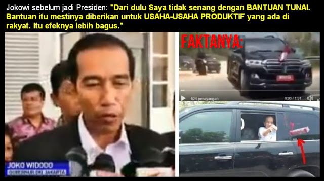 DULU... Jokowi "Saya Tidak Setuju Bantuan Tunai, Bantuan itu untuk Usaha Produktif", Sekarang Lihat FAKTANYA...