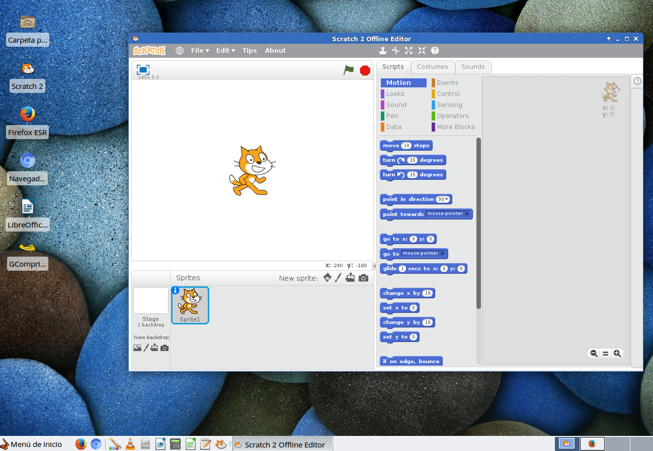 Cotidiana Place Scratch 2 Offline Editor en Debian Jessie 64 bit
