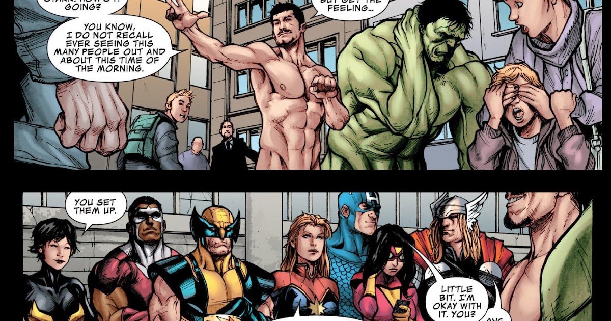 Tony Stark & the Hulk naked in public! 'nuff said right? 