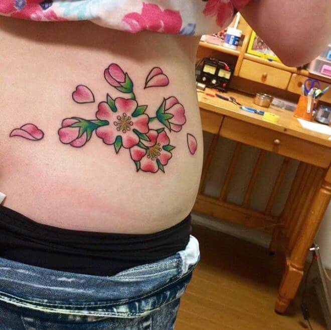 250 Japanese Cherry Blossom Tattoo Designs With Meanings